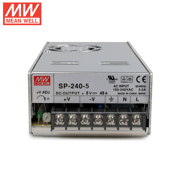 Mean Well RSP-240-5 DC5V 240Watt 48A UL Certification AC110-240 Volt Switching Power Supply For LED Strip Lights Lighting